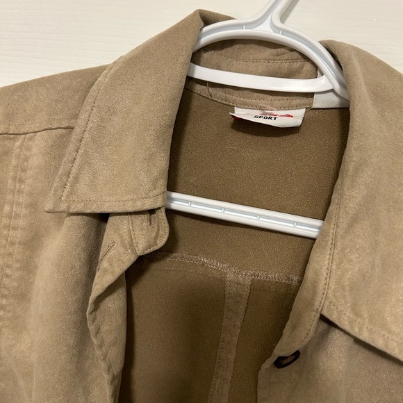 Tan Button Up - Picture 2 of 2